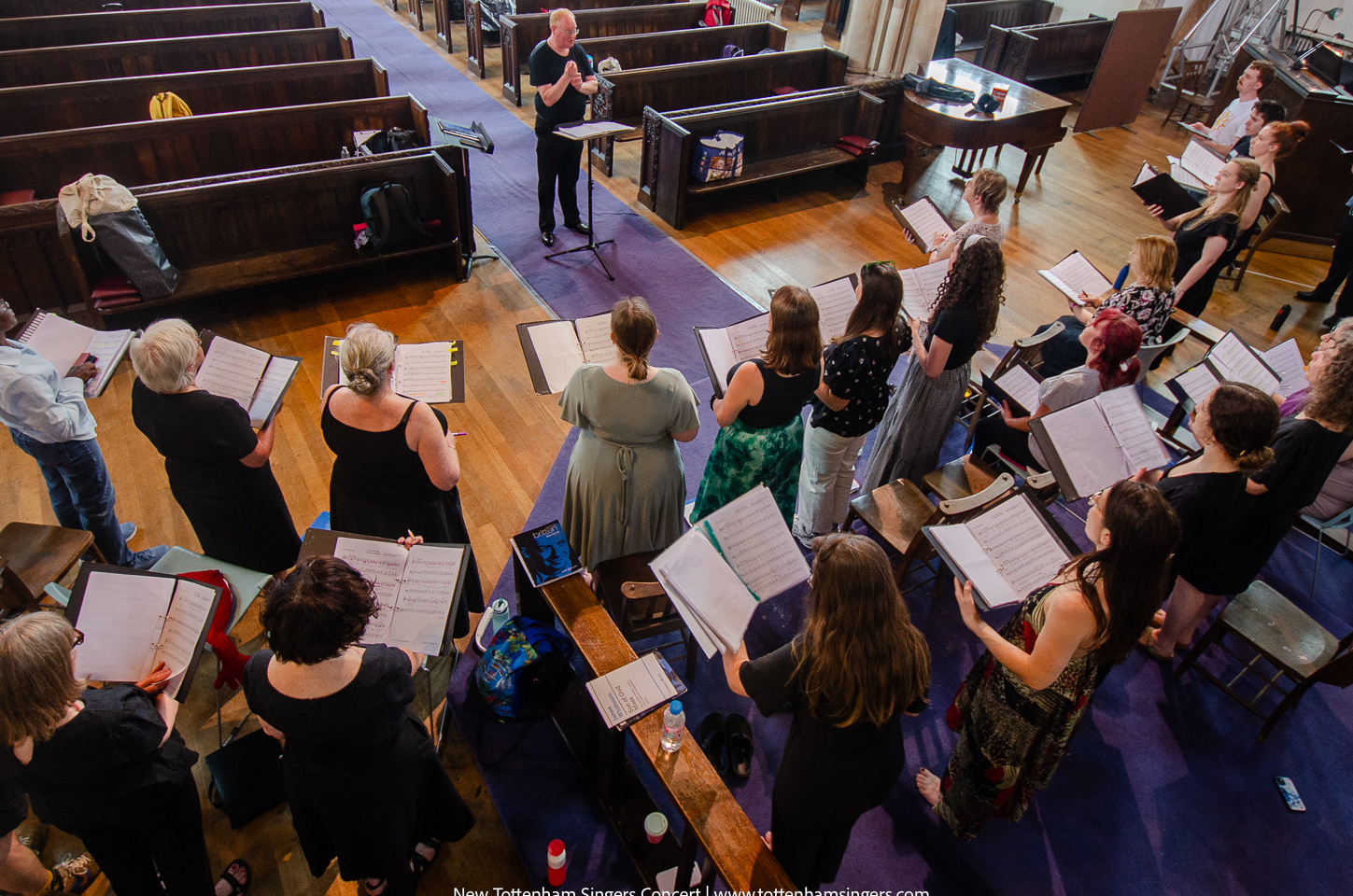 New Tottenham Singers rehearsing at St Mary's Church, Stoke Newington, 2025. Frequently Asked Questions - I want to sing with you.